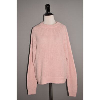 AWARE VERO MODA NEW $59 O-Neck Long Sleeve Blouse Sweater Sepia Pink XS