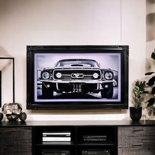 55  65 inch Ornate frame for Samsung The Frame TV, Glossy Black