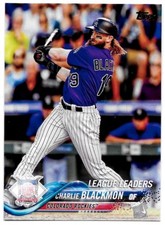 ⚾️ 2018 ~ Topps #92 ~ Charlie Blackmon LL ~ Colorado Rockies ~ NmMt=8