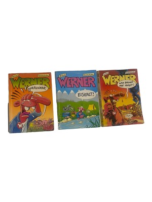 3x Brösel Werner Comic Retro Vintage Buch  Sammler Konvolut Sammlung