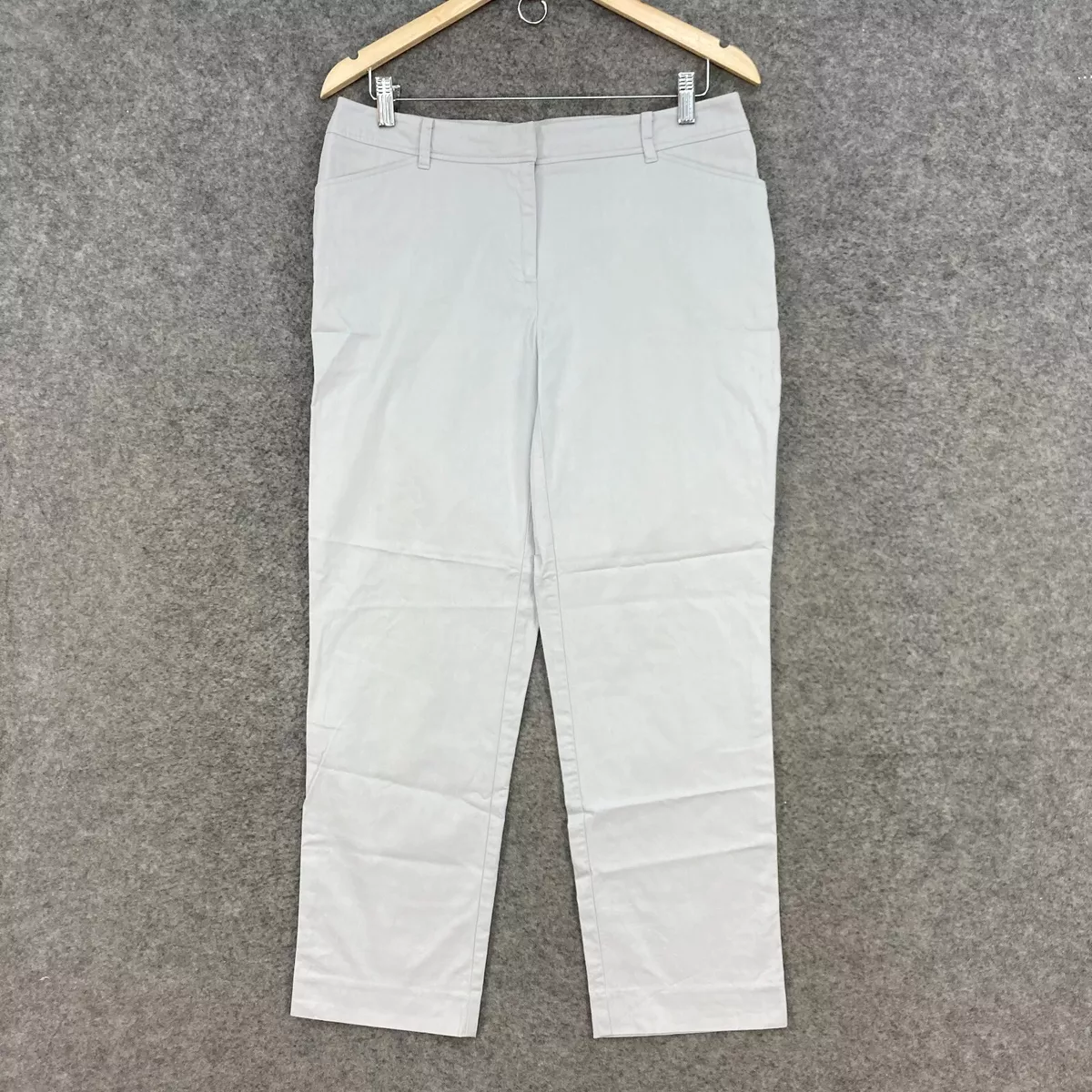 Sportscraft Pants Womens 11 Grey Straight Leg Japanese Fabric