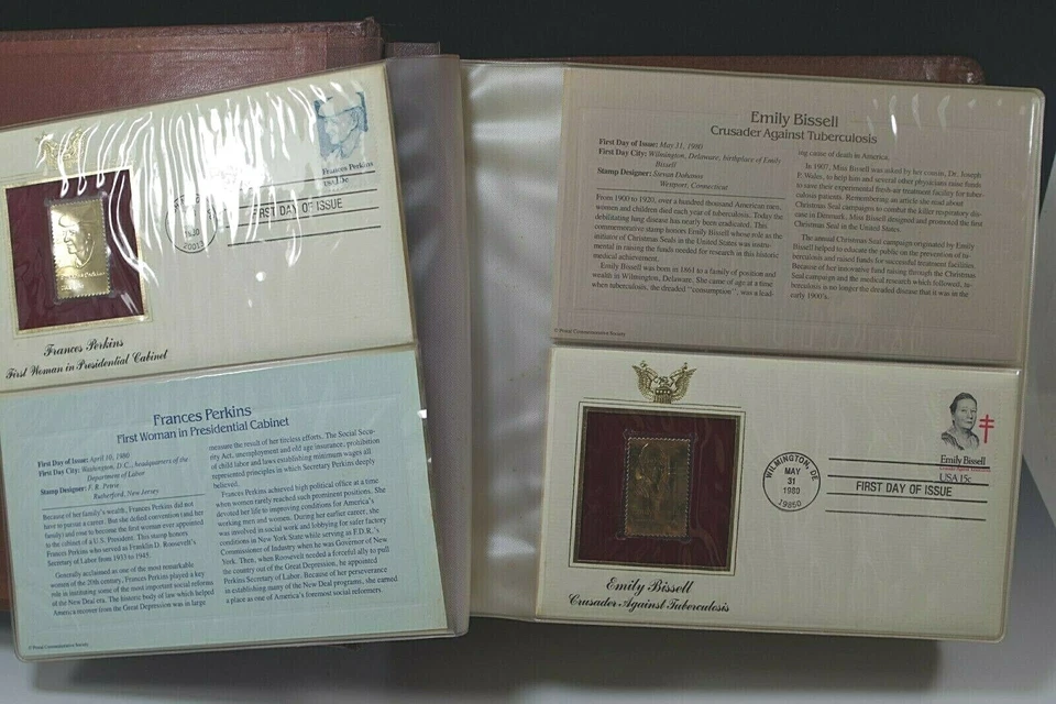 41 GOLDEN REPLICAS STAMPS ISSUES APR 10 1980/JUN18 1981 SET 1 DAY COVER 22K GOLD - Image 2 of 4