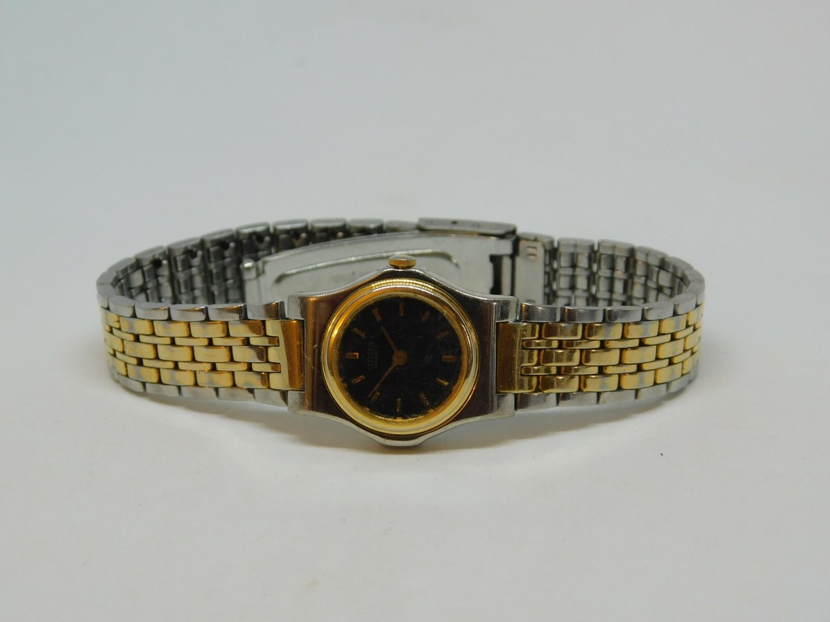 Citizen QQ 3220-917880 KT Two Tone Quartz Women's Watch Sz