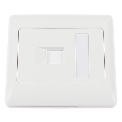 86 Type Single Port RJ45 Wall Flat Face Plate Ethernet Network Socket Panel TX - Photo 4/10