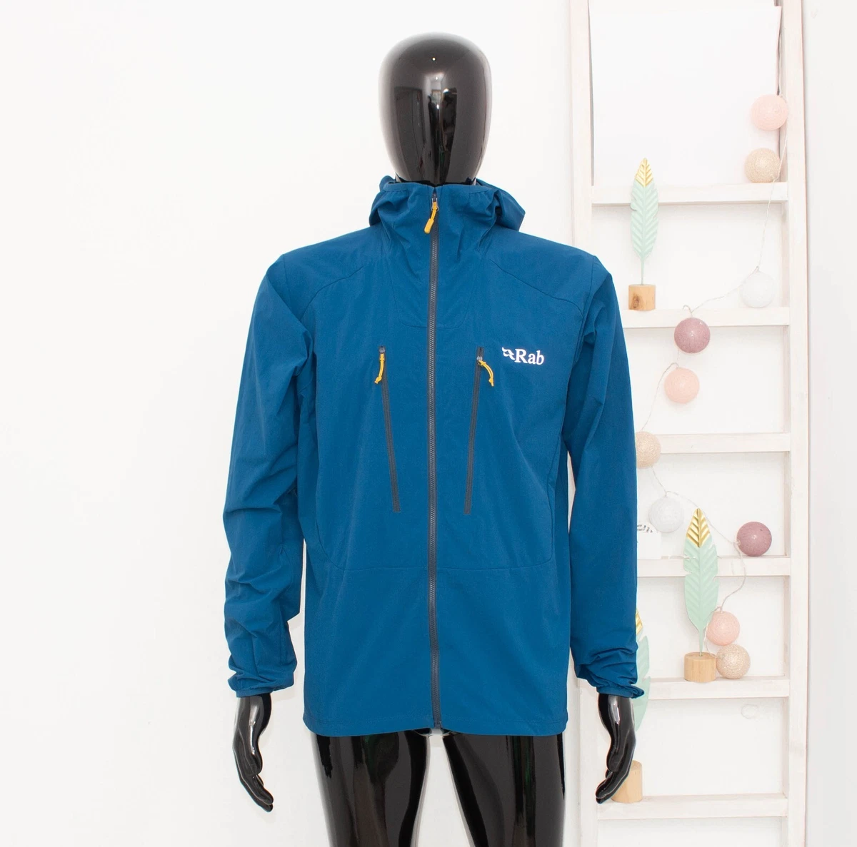 RAB Borealis Jacket Ink Lightweight Hooded Water Resistant