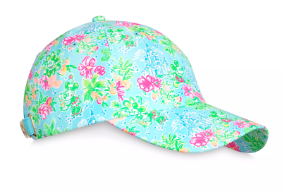 New Lilly Pulitzer x Disney Parks Baseball Hat Cap Minnie Mickey Castle Tropical Disney and Lilly Pulitzer New Collaboration Launches Today  main image 4