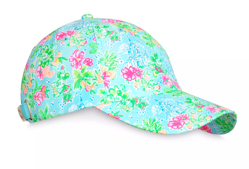 Nueva Gorra de Béisbol Lilly Pulitzer X Parques Disney Castillo Minnie Mickey Tropical - Imagen 2 de 4
