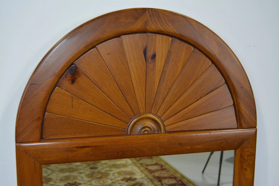 Espejo ventilador vertical Ethan Allen Country Craftsman pino #19-9301 acabado #219 Foto 4 de 4