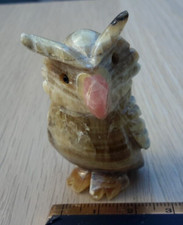 CUTE HAND CUT ONYX OWL