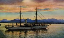 Cannes France Antique Postcard Early 1900s Rare Yacht Salboat Esterel 