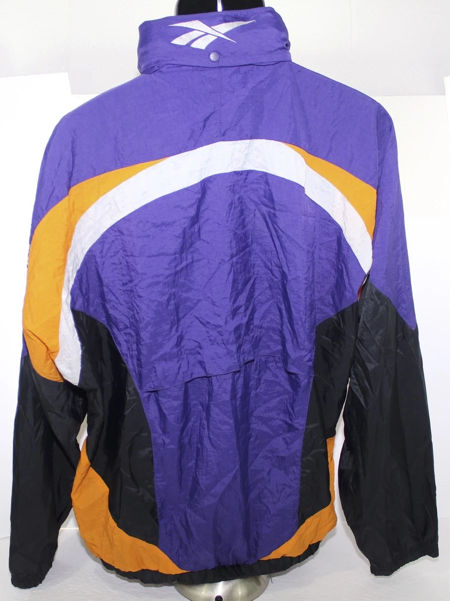 Pirates 1980s Vintage Nylon Jacket With Lining Black Orange 