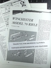 1936-1980 1960's 1950's Winchester model 70 rifle 1980's disassembly feature
