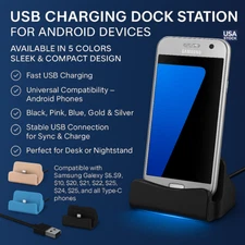 USB C 3.1 Type-C Charger Dock Station Desktop Charging Stand for Mobile Phone