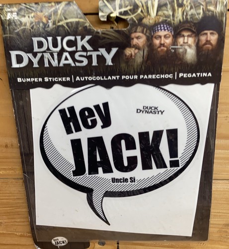 Duck Dynasty Auto Decal Bumper Sticker Hey Jack! Uncle Si | eBay