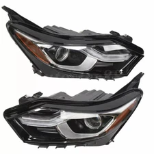 Pair Headlights For 2018- 2020 Chevy Equinox Halogen w/LED DRL Headlamps LH+RH