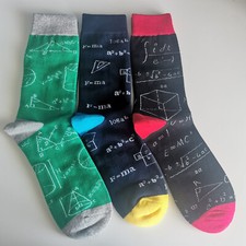 Calcetines de álgebra matemática | Adulto Reino Unido talla 8-11 | Regalo perfecto para profesor