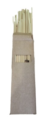 50 Bio Strohhalme aus Stroh 20 cm Trinkhalme umweltfreundlich gerade Natur