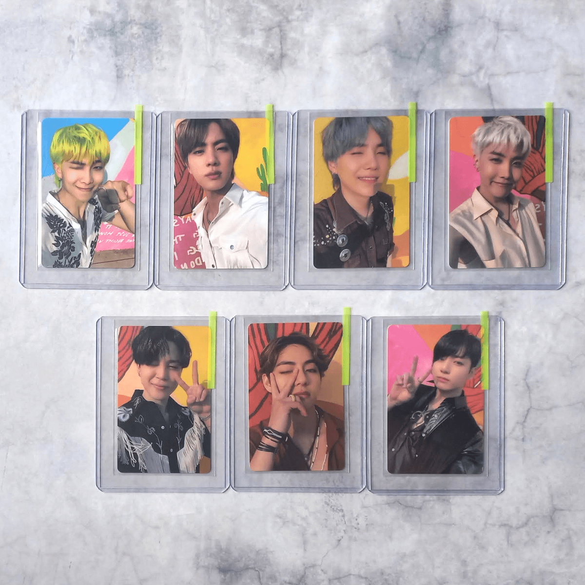 BTS Butter BE トレカ ラキドロ JUNGKOOK JIN RM BTS Butter Lucky Draw Sound Wave Photo Card - RM Jin Suga JHope