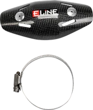 E-LINE ACCESSORIES 2018 KX450F Kawasaki CARBON FIBER HEAT SHIELDS UNI UMB