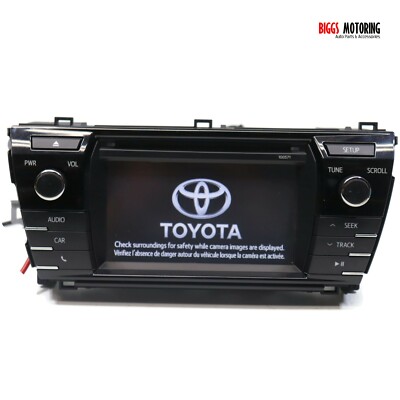 2014-2016 Toyota Corolla 100571 Radio Cd Player Display Screen