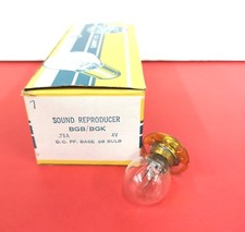BGB BGK 4V .75A Projection LIGHT BULB LAMP Projector SOUND REPRODUCER GE 39703