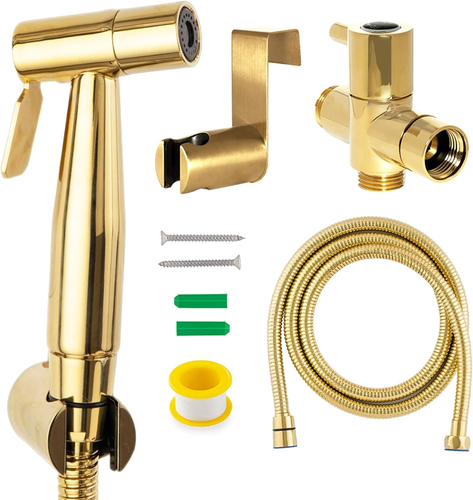 Handheld Bidet Spray Set - Sturdy Hand Held Bidet Toilet Sprayer with Longer Bid