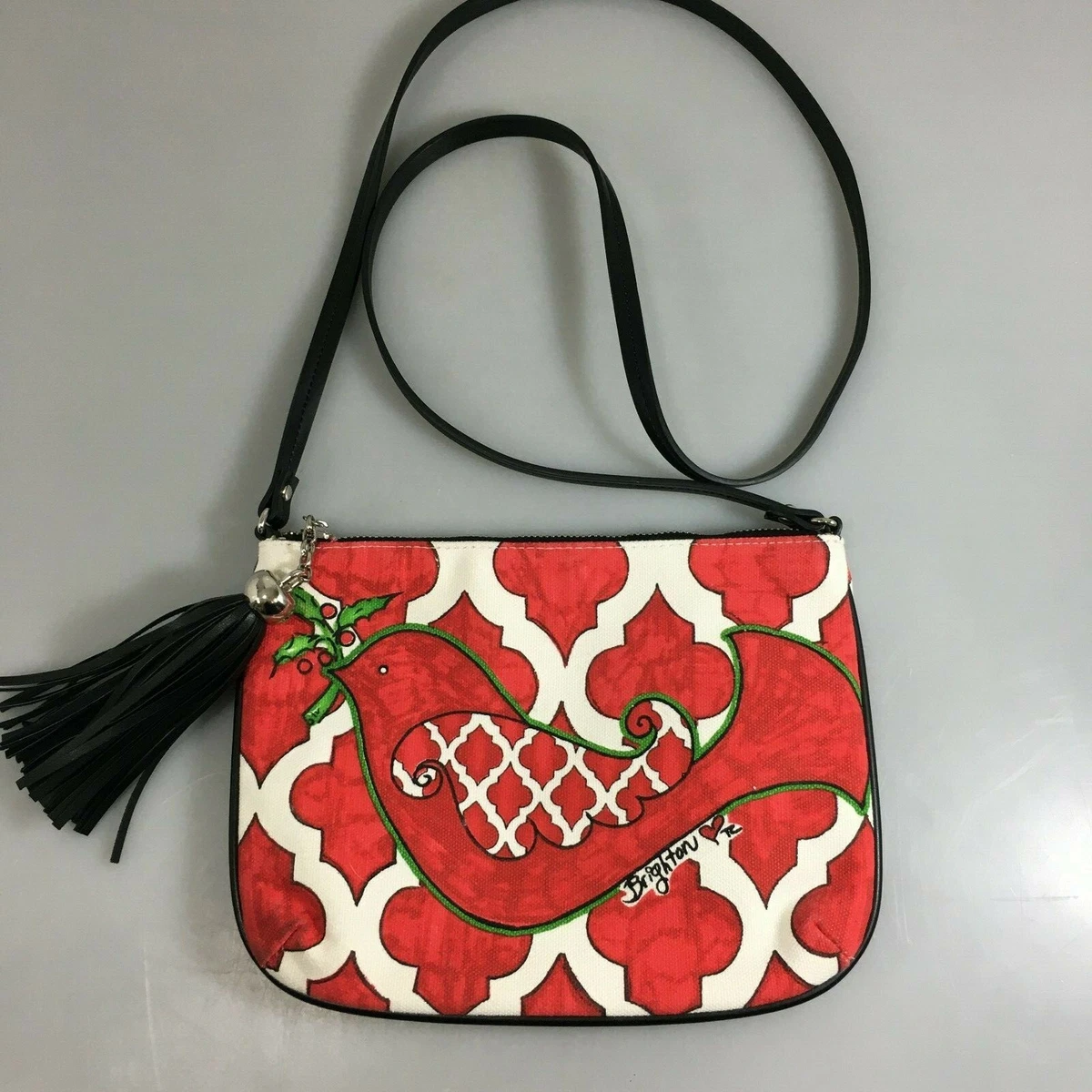 Brighton | Bags | Brighton Red Purse With Medallion And Crossbody Strap |  Poshmark