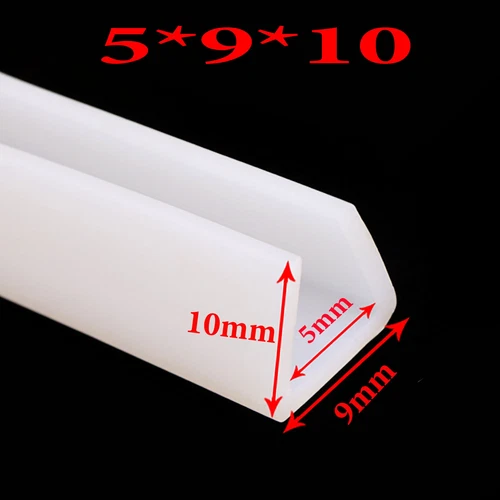 1mm - 15mm Silikon Gummi U-Kanal Dichtstreifen Kantenzierleiste Schutzstreifen - Bild 11 von 17