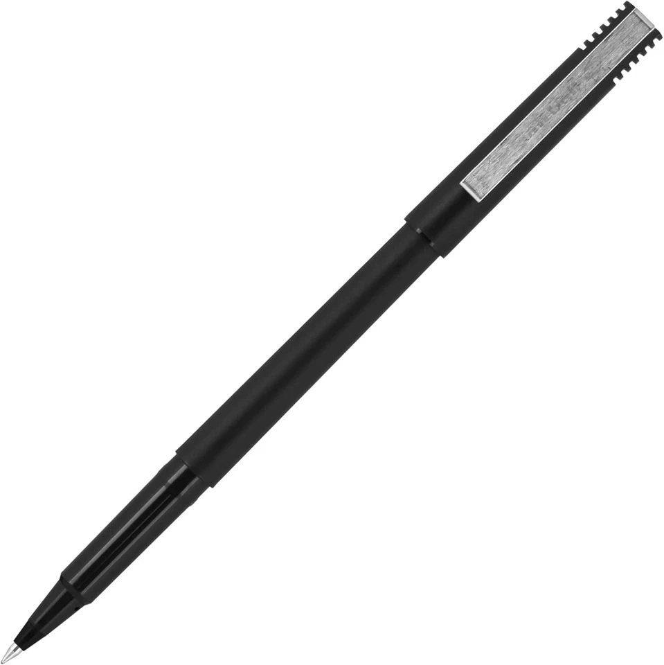 Uni-Ball Roller Rollerball Pens Fine Point Micro Tip, 0.5Mm, Black, 12 Pack - Image 3 of 4