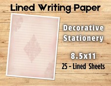 Decorative Stationery - 25- Lined Writing Papers  0020