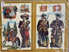 England Renaissance Reproduct Antique Die Cut Scrap Mamelok Press Vtg Journaling