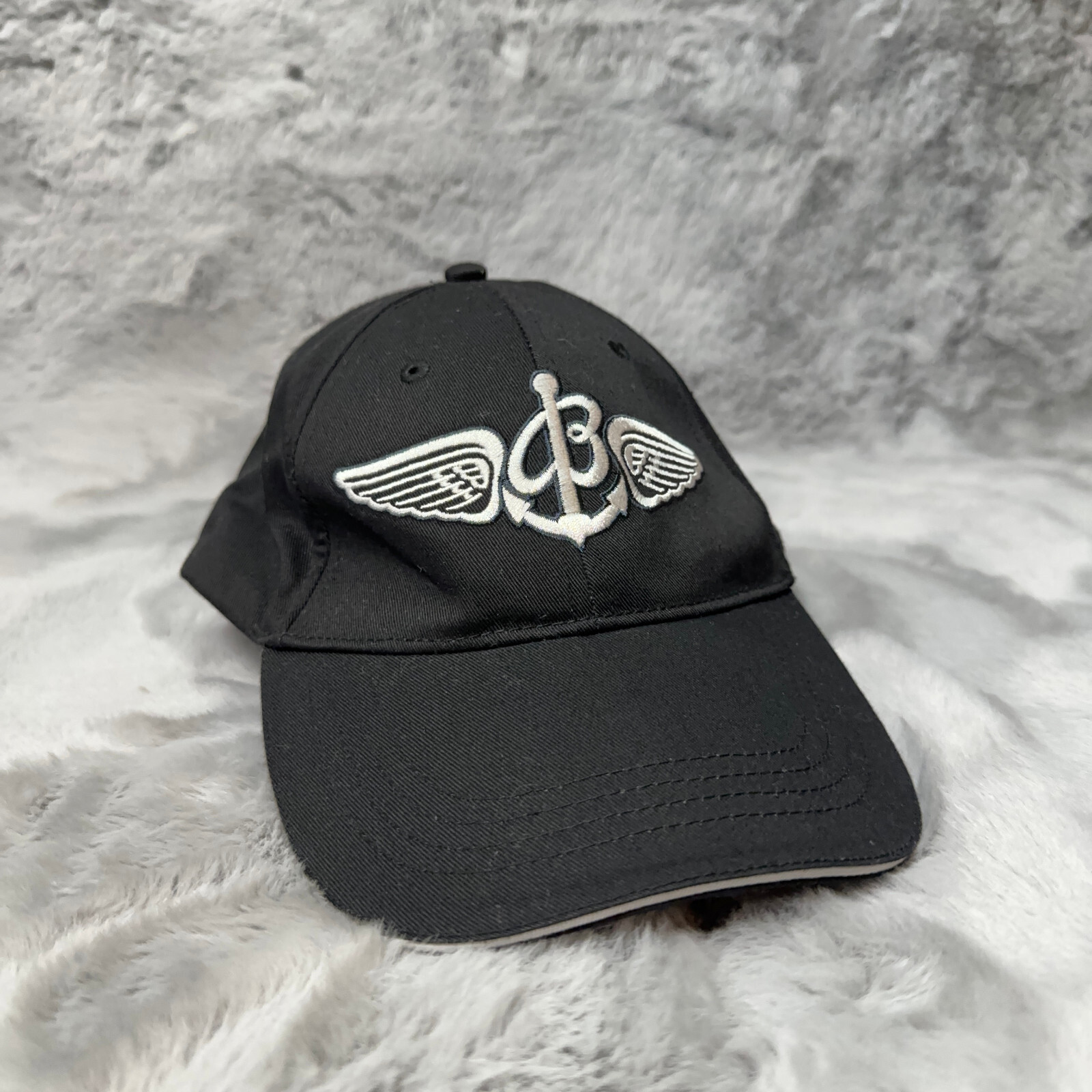 Breitling Hat Black Strapback Adjustable Embroide… - image 1