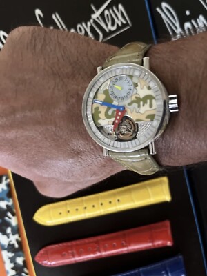 Alain Silberstein. Rare Limited Edition Tourbillon  40mm Steel