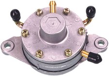 Mikuni Fuel Pump Dual Outlet Round Flush Mount 1/4" Inlet & Oultet Tube DF52-73