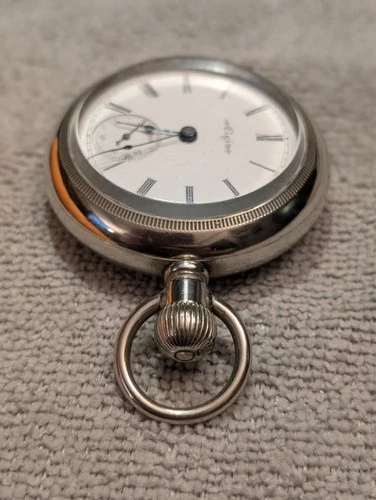 Antique 1900 Elgin Hunting Movement Pocket Watch 18s 7 Jewels