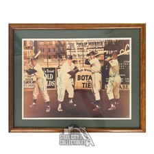 Mantle, DiMaggio, Mays, Snider Autographed 16x20 Framed Baseball Photo - JSA LOA
