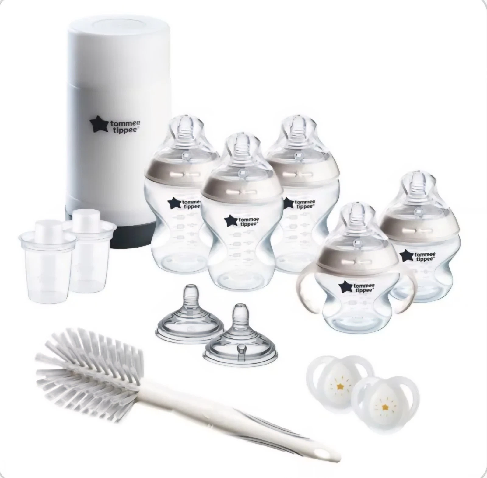 Baby Bottle Set 14 Piece 5 Bottles Tommee Tippee Natural Start Travel Warmer
Opens in a new window o