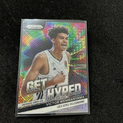 Victor Wembanyama 2023-24 Panini Prizm EuroLeague Get Hype #4 Rookie Mojo #05/25