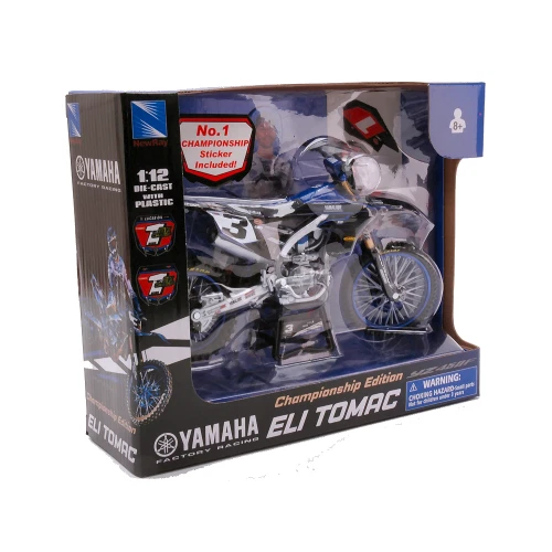 YAMAHA YZ450F N.3 ELI TOMAC 1:12 New Ray Moto Modellino Nuovo - Immagine 4 di 4