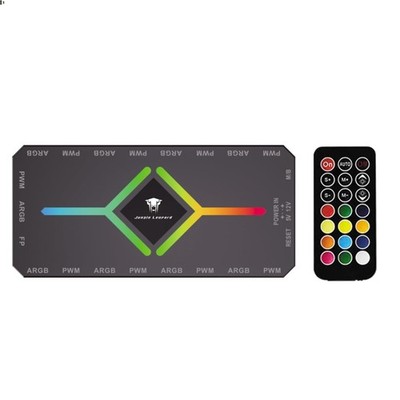 Universal 9-Port ARGB and PWM Fan Controller Hub - Optimized for Performance