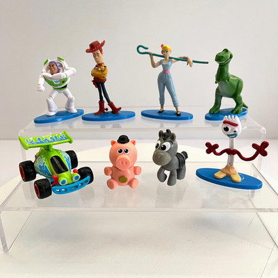 Disney Pixar Toy Story Bo Peep Bullseye Forky Rez Buzz Figures Lot 8 Cake Topper