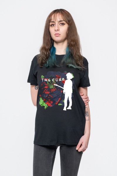 The Cure T Shirt Boys Dont Cry Classic Band Logo Offiziell Herren Nue Schwarz-image
