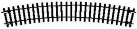 HORNBY Track Single 1x R608 3rd Radius Curve - Image 2