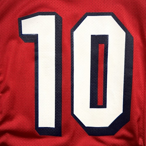 Maglia Nike NCAA Pro Model 2002 Ole Miss Rebels Eli Manning autografo emesso rosso - Foto 16 di 19