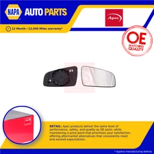 Mirror Glass fits OPEL ZAFIRA B 1.6 Left 05 to 08 N/S Passenger Side Door Apec