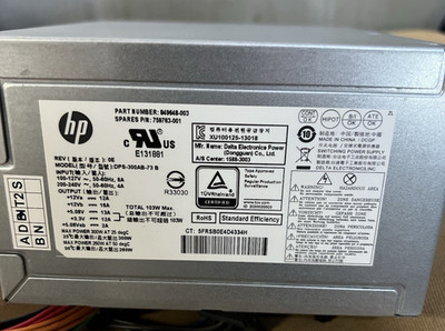 849648-003 HP Envy 750 Series Desktop 300W DPS-300AB-73 Power Supply 759763-001