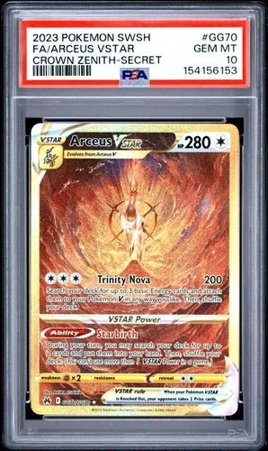 Arceus VSTAR *PSA 10* Secret Rare *Crown Zenith* GG70 *2023* Pokemon