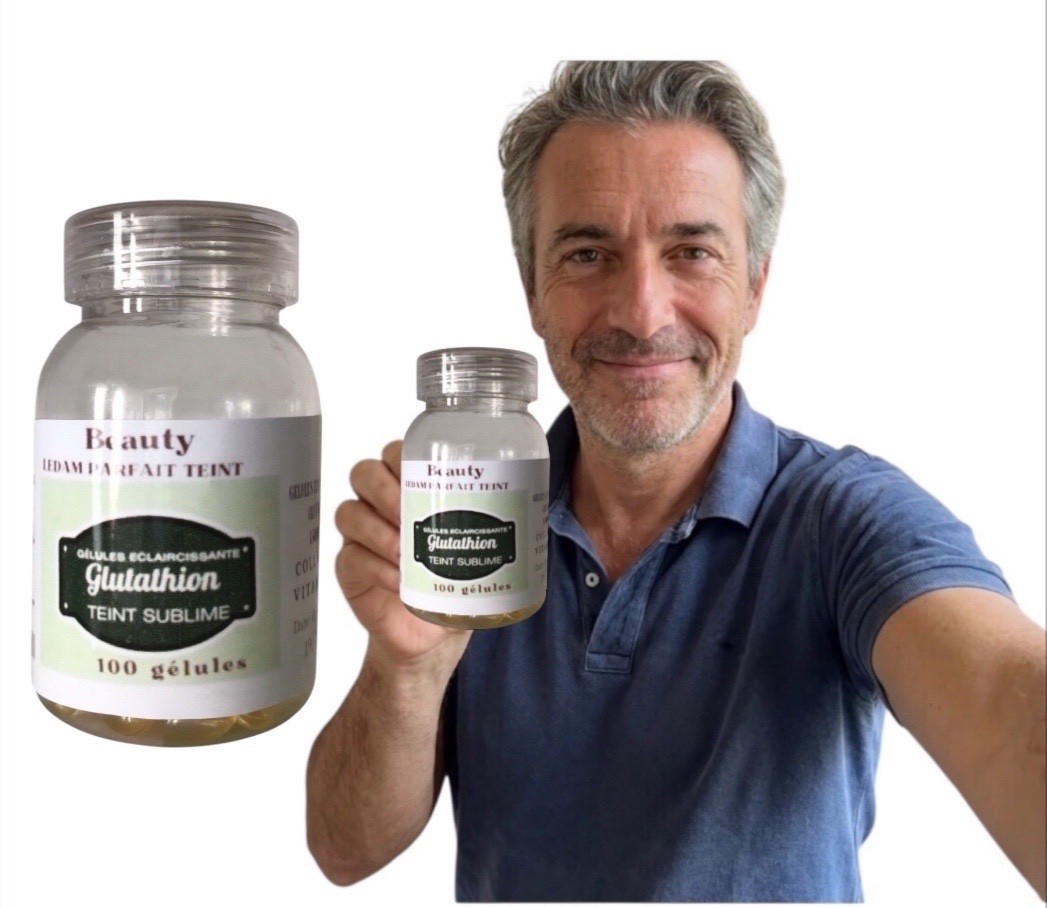 Glutathion super éclaircissant gélules anti-tâches 1500000 MG complément alimentaire teint parfait