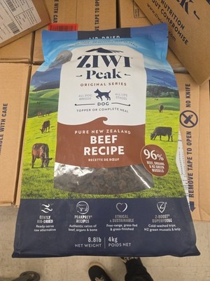 READ DESR ZIWI Peak Air Dried Dog Food 8.8LBS bag BEEF Topper/Meal ** BB 7/2025*