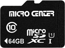 Micro Center 64GB Class 10 Microsdxc Flash Memory Card with Adapter for Mobile D